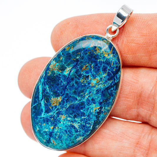 Huge Premium Shattuckite Pendant 2" (.925 Sterling Silver)
