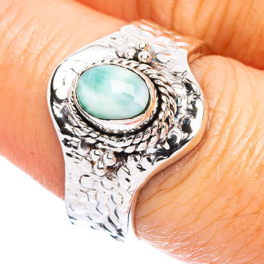 Larimar Ring Size 7.25 (925 Sterling Silver) R3748