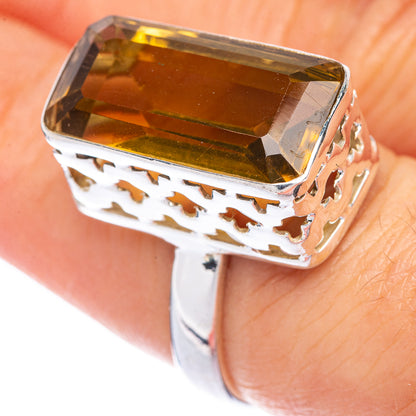 Faceted Citrine Ring Size 6.75 (925 Sterling Silver) R144752