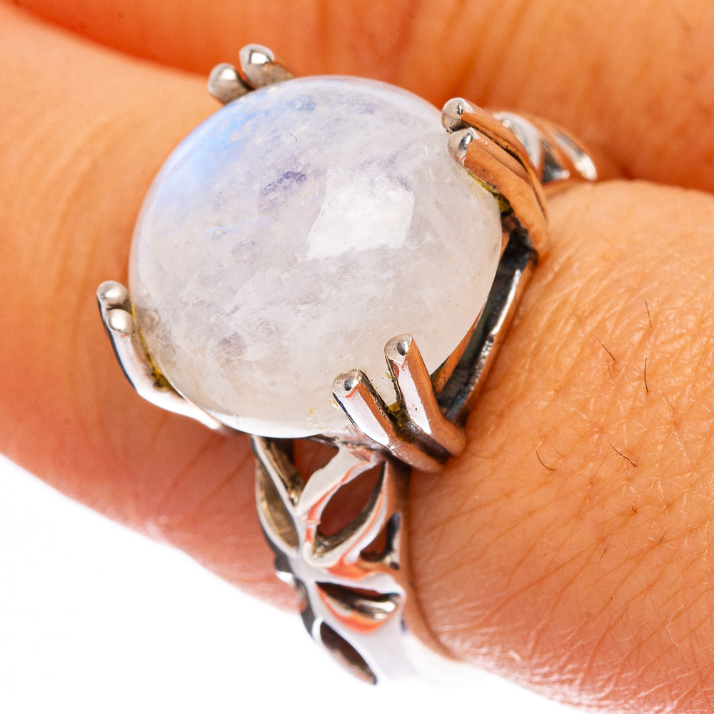 Rainbow Moonstone Ring Size 7.75 (925 Sterling Silver) R146267