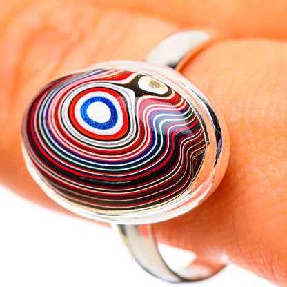 Fordite 925 Sterling Silver Ring Size 10.75 (925 Sterling Silver) RING139545