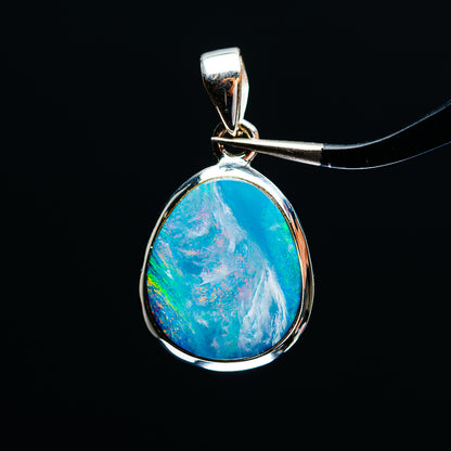 Premium Australian Fire Opal Pendant 1 1/4" (.925 Sterling Silver)