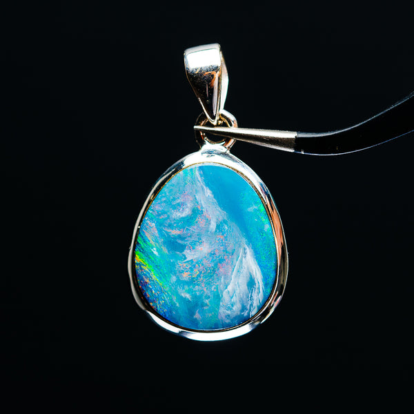 Premium Australian Fire Opal Pendant 1 1/4" (.925 Sterling Silver)