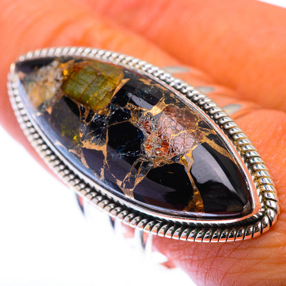Large Mohave Black Onyx Ring Size 10 (925 Sterling Silver) RING140064