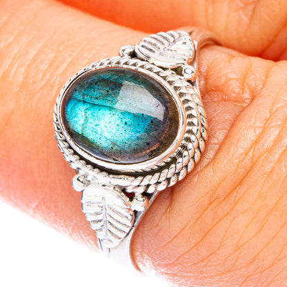 Labradorite Dainty Ring Size 7 (925 Sterling Silver) R146945