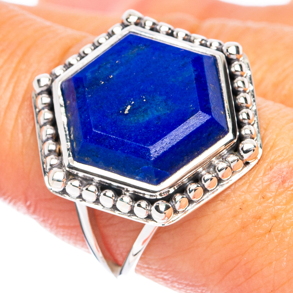Premium Lapis Lazuli Ring Size 8 (925 Sterling Silver) R8141