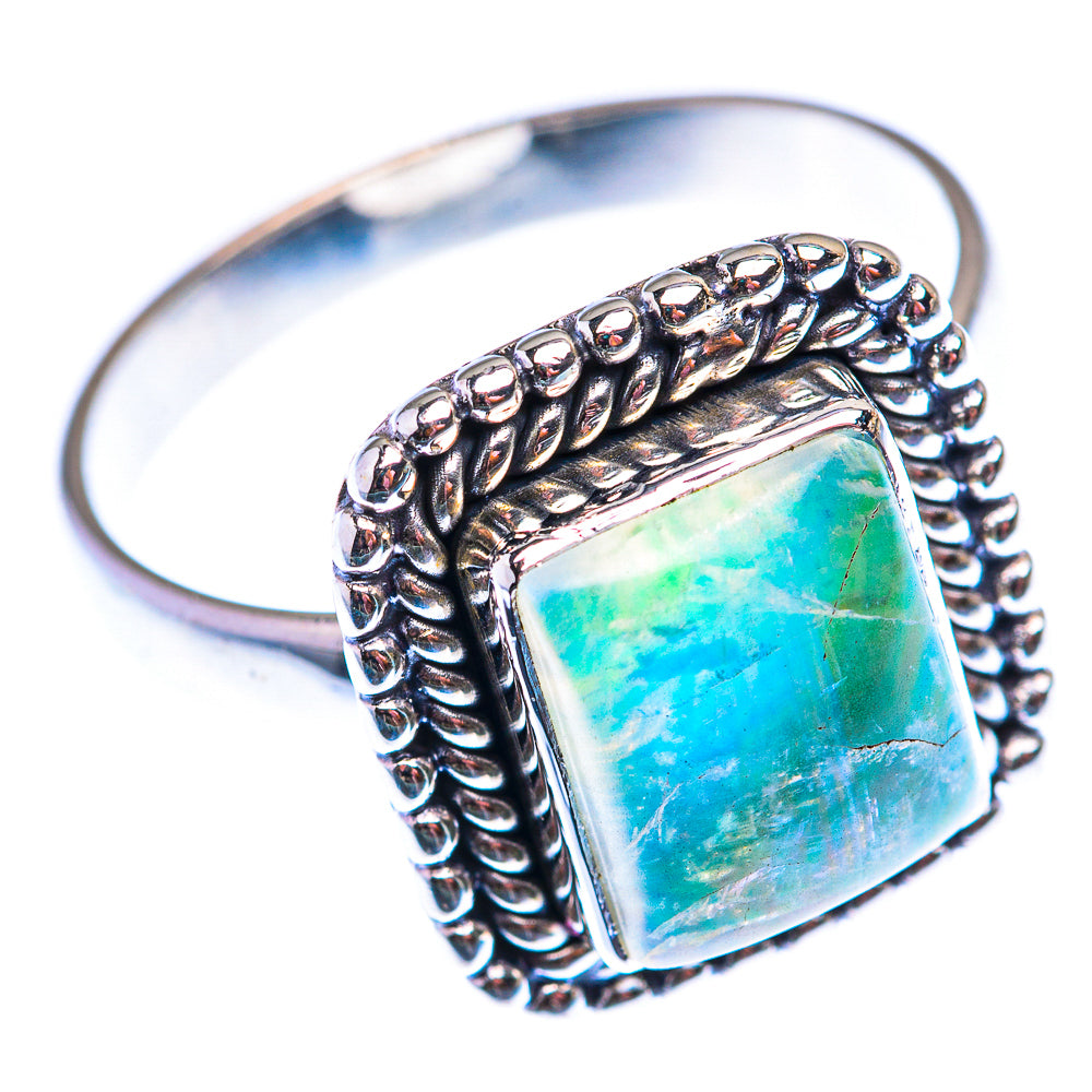 Green Moonstone Ring Size 10.5 (925 Sterling Silver) RING140151