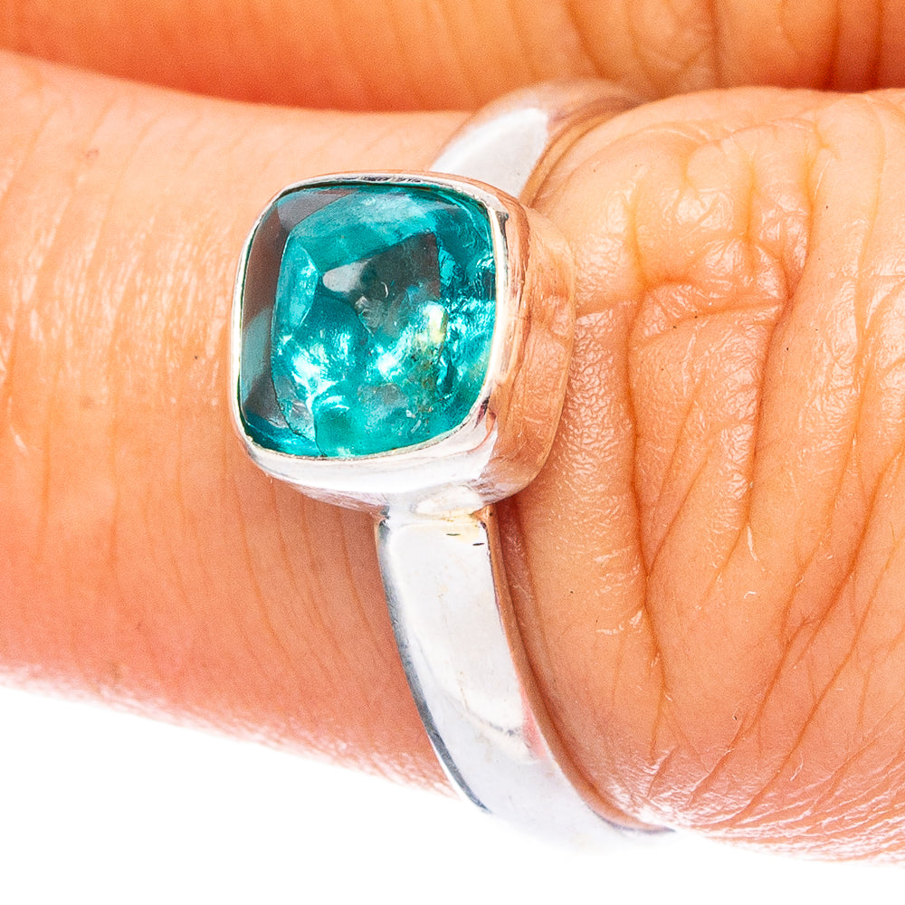 Blue Fluorite 925 Sterling Silver Ring Size 6.75 (925 Sterling Silver) R6300