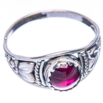 Garnet Dainty Ring Size 8.5 (925 Sterling Silver) R145037