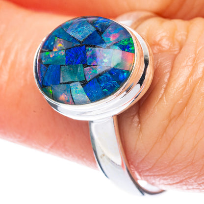 Rare Triplet Opal Ring Size 8.25 (925 Sterling Silver) R2926