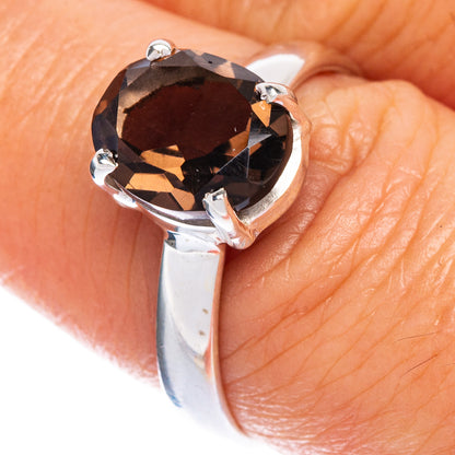 Smoky Quartz Ring Size 8.25 (925 Sterling Silver) R147083