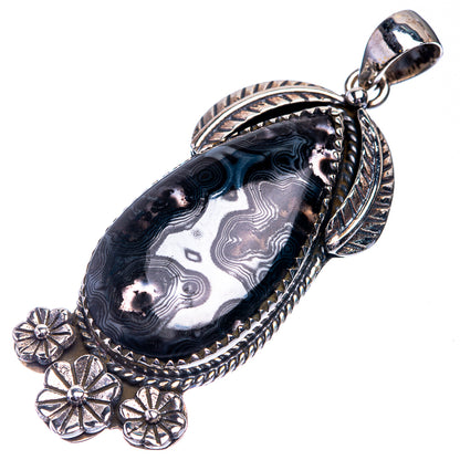 Psilomelane Pendant 2 1/8" (925 Sterling Silver) P39270