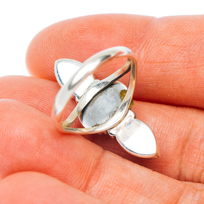 Spiderweb Turquoise Ring Size 7 (.925 Sterling Silver)