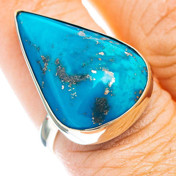 Persian Turquoise Ring Size 8 (German Silver)