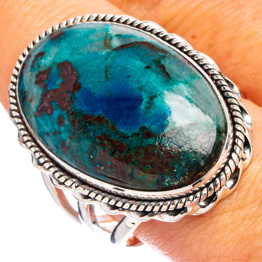 Shattuckite Ring Size 10 (.925 Sterling Silver)
