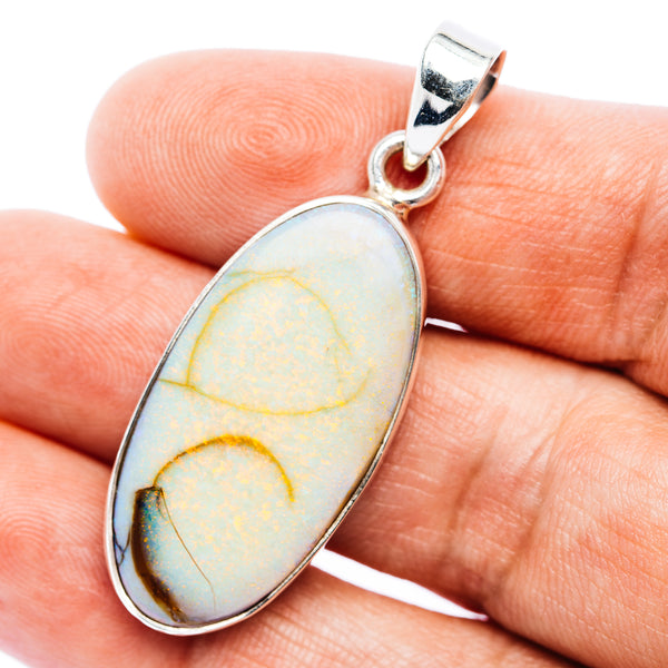 Premium Monarch Opal Pendant 1 3/4" (.925 Sterling Silver)