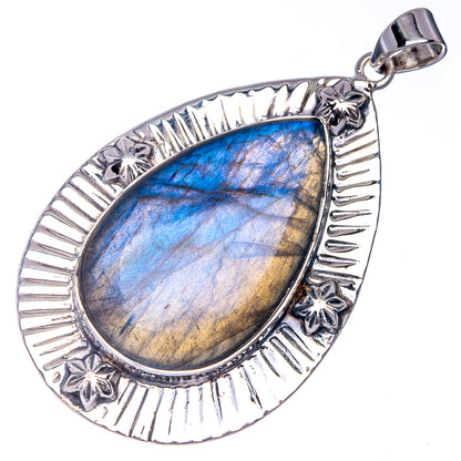Signature Labradorite Pendant 2 1/4" (925 Sterling Silver) P41188