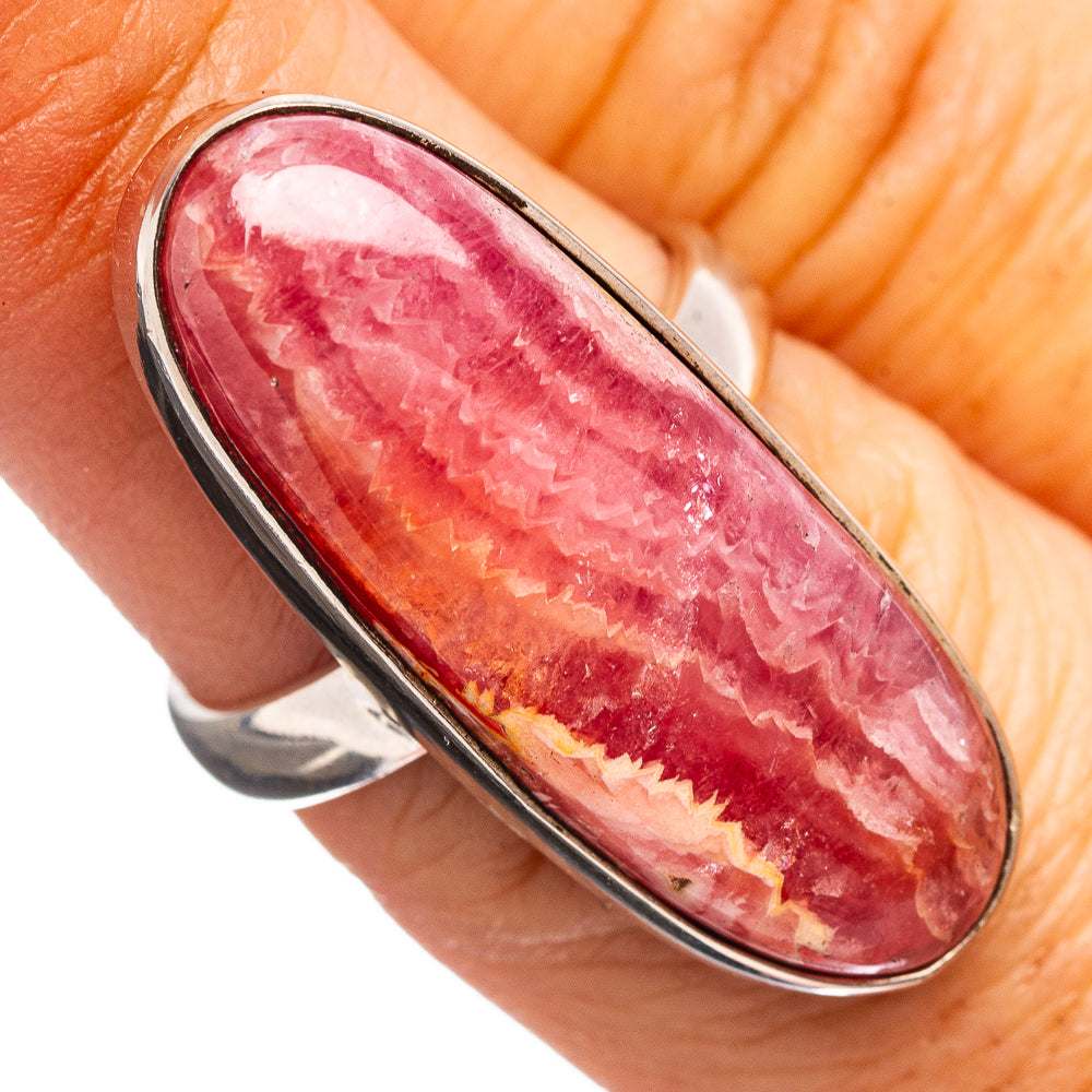 Premium Rhodochrosite Ring Size 6.5 (.925 Sterling Silver)