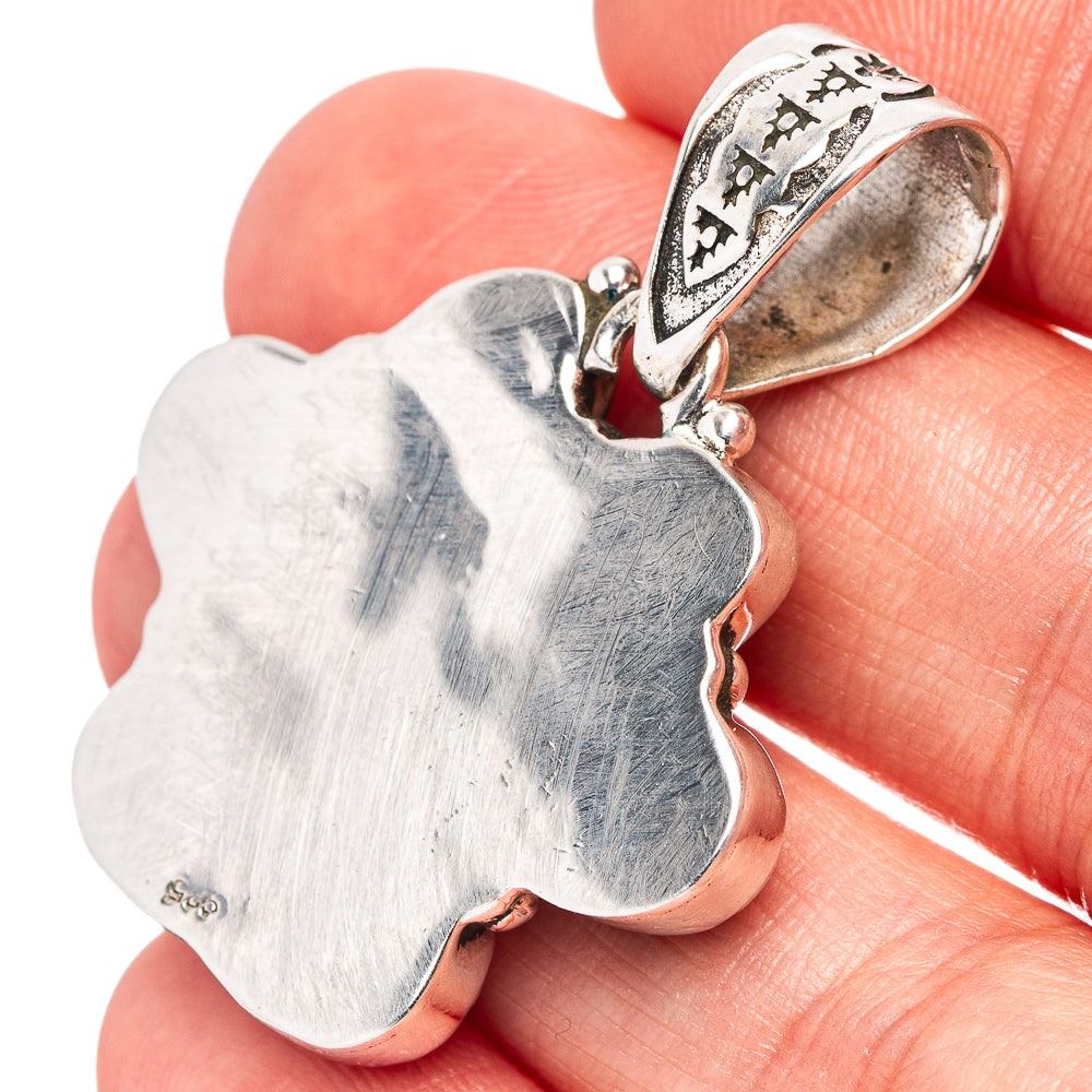 Wild Horse Jasper Pendant 1 5/8" (.925 Sterling Silver)