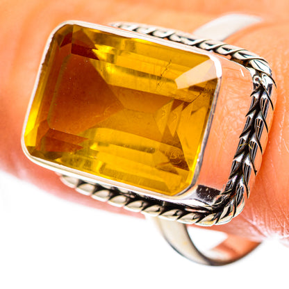 Faceted Citrine Ring Size 10 (925 Sterling Silver) RING139208