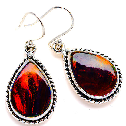 Aura Opal Earrings 1 1/2" (925 Sterling Silver) EARR432091