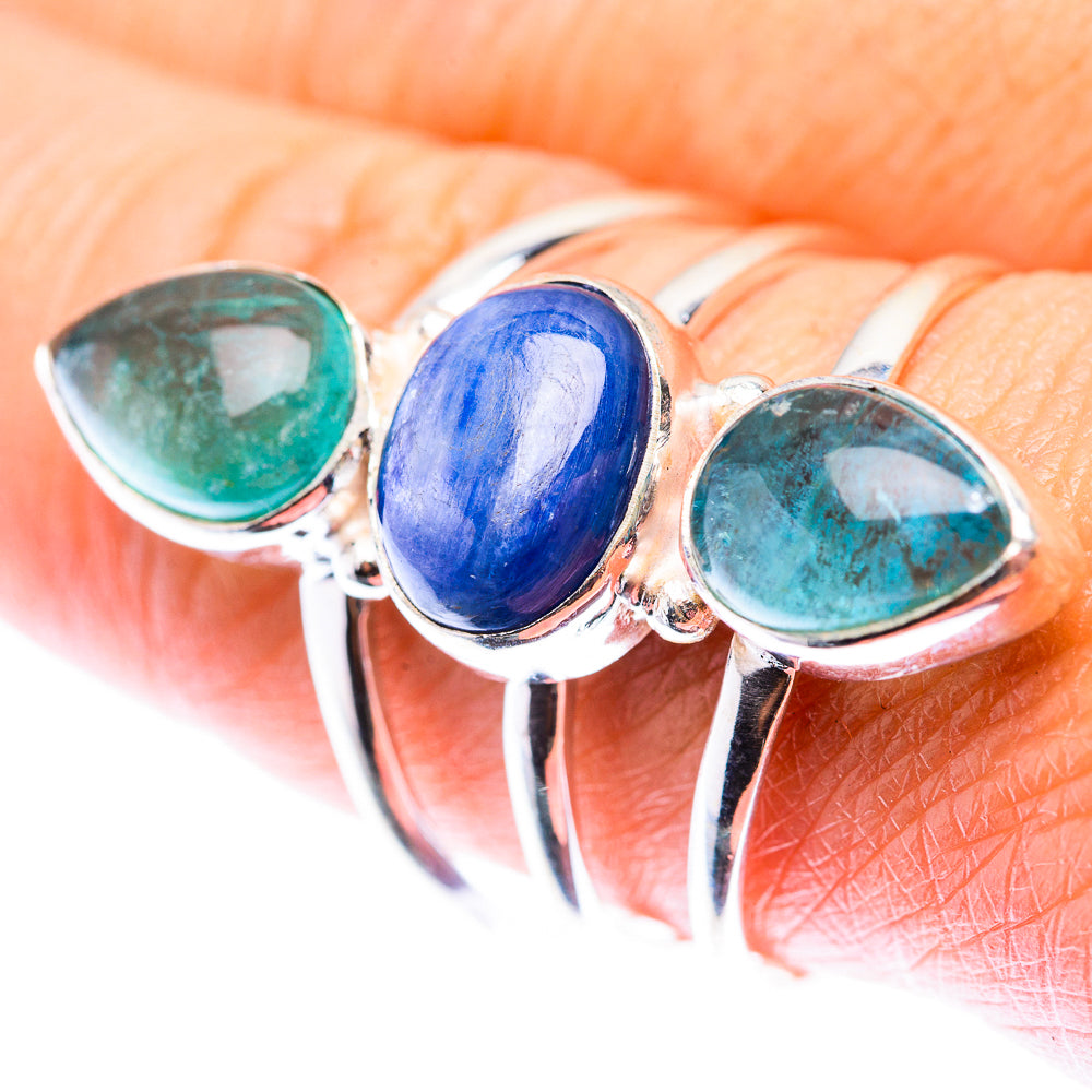 Kyanite, Blue Fluorite Ring Size 9.25 (925 Sterling Silver) RING140172