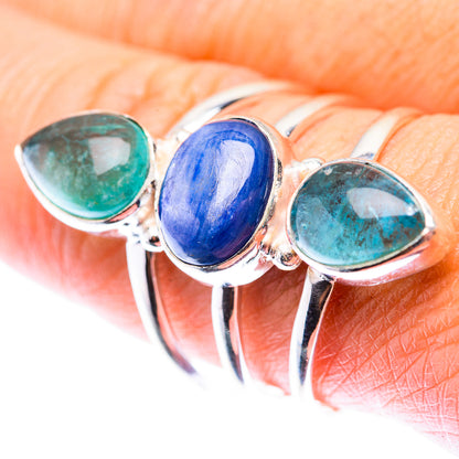 Kyanite, Blue Fluorite Ring Size 9.25 (925 Sterling Silver) RING140172