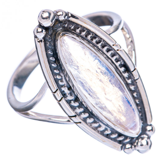 Premium Rainbow Moonstone 925 Sterling Silver Ring Size 9 Ana Co R3653