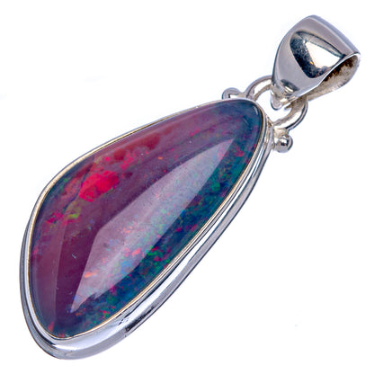 Triplet Opal Pendant 1 3/8" (925 Sterling Silver) P40417