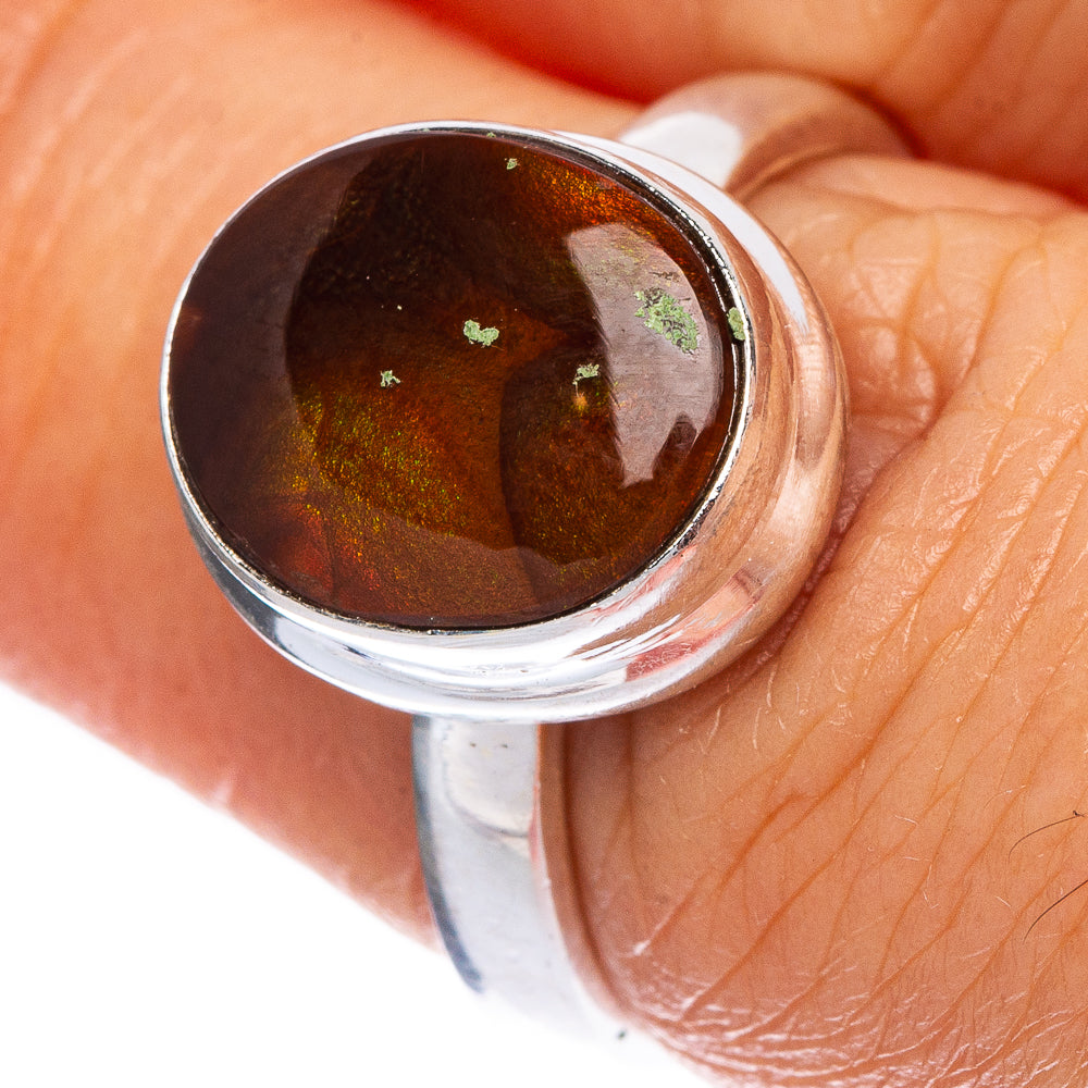Rare Mexican Fire Agate Ring Size 7 (925 Sterling Silver) R1111
