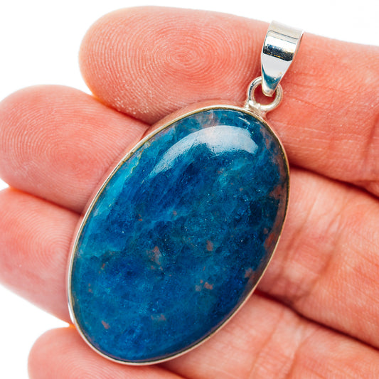 Premium Apatite Pendant 1 7/8" (.925 Sterling Silver)