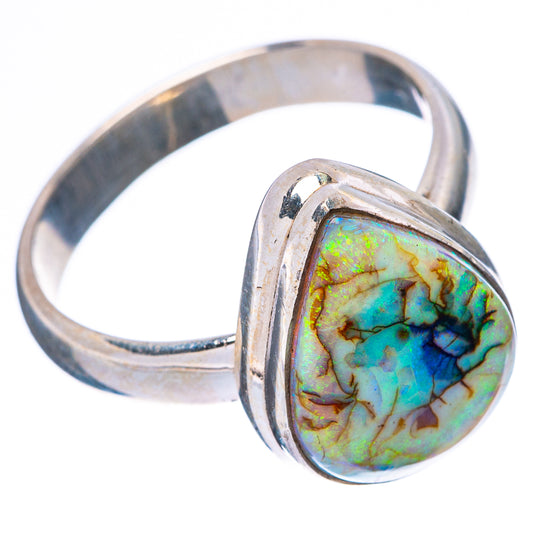 Rare Sterling Opal Ring Size 9 (925 Sterling Silver) R4385
