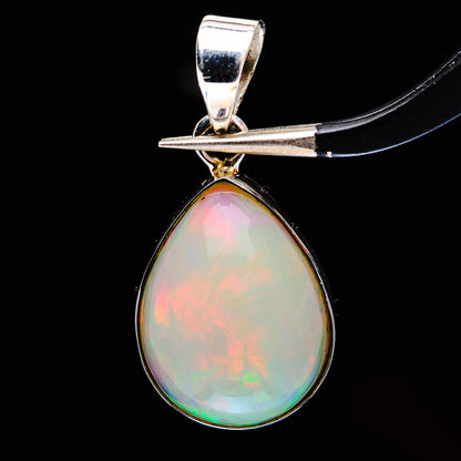 Premium Ethiopian Opal Pendant 1 1/8" (.925 Sterling Silver)