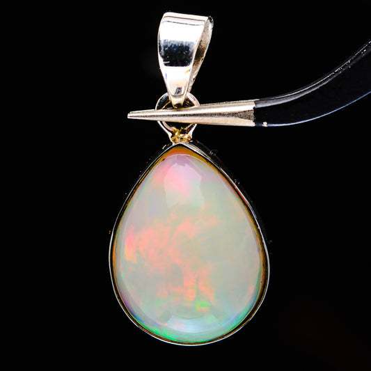 Premium Ethiopian Opal Pendant 1 1/8" (.925 Sterling Silver)