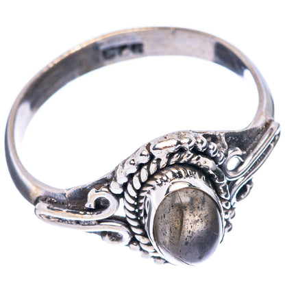 Labradorite Dainty Ring Size 7.75 (925 Sterling Silver) R5938