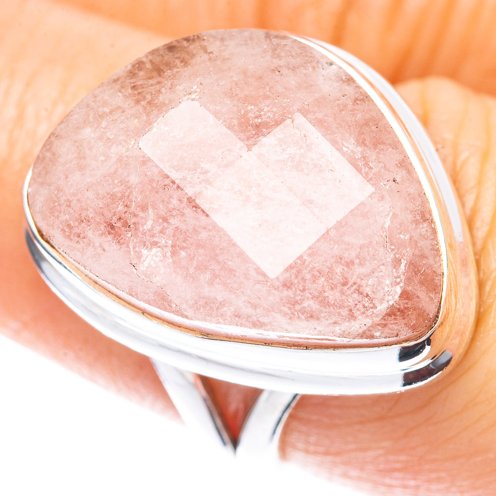 Rare Morganite Ring Size 7 (925 Sterling Silver) R2133