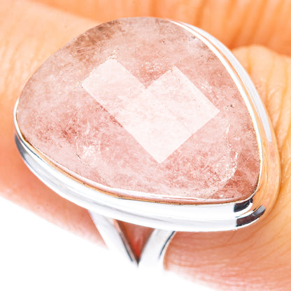 Rare Morganite Ring Size 7 (925 Sterling Silver) R2133