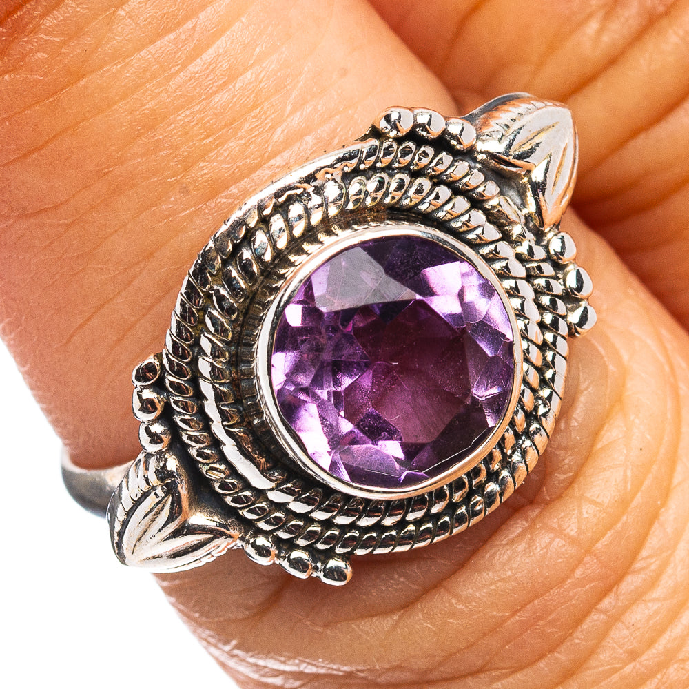 Amethyst Ring Size 6.5 (.925 Sterling Silver)