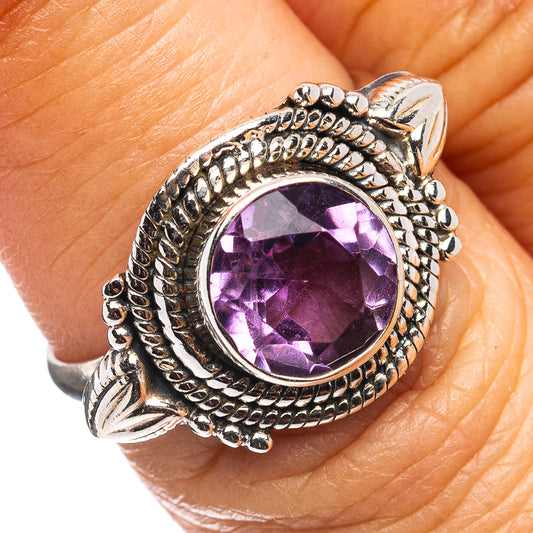 Amethyst Ring Size 6.5 (.925 Sterling Silver)