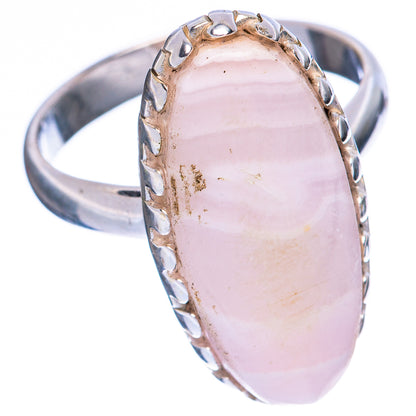 Pink Lace Agate Ring Size 8.75 (925 Sterling Silver) R1929