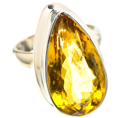 Faceted Citrine Ring Size 7.25 (925 Sterling Silver) RING138750