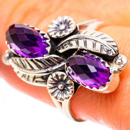 Faceted Amethyst Ring Size 8.75 (925 Sterling Silver) RING139058