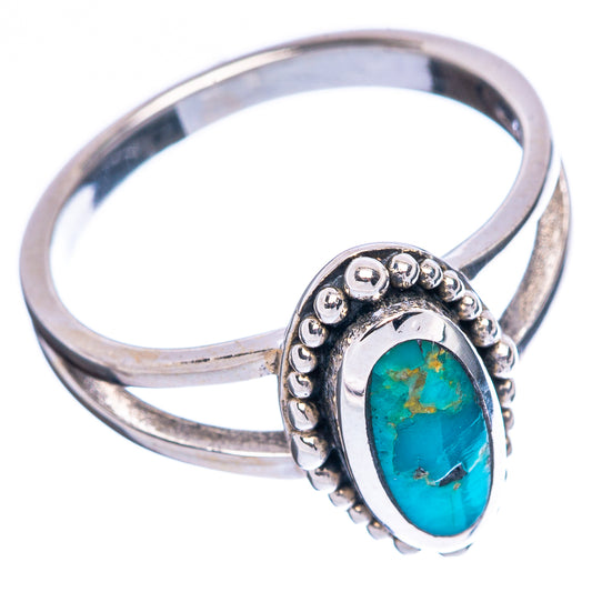 Rare Arizona Turquoise Ring Size 8 (925 Sterling Silver) R4517