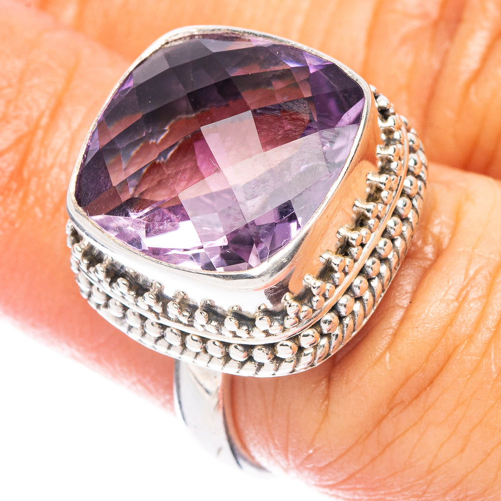 Amethyst Ring Size 6.75 (925 Sterling Silver) R7350