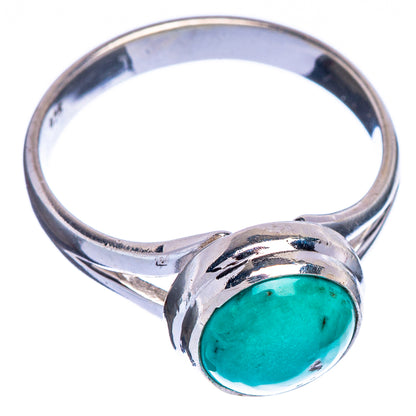 Tibetan Turquoise Ring Size 7.75 (925 Sterling Silver) R147294