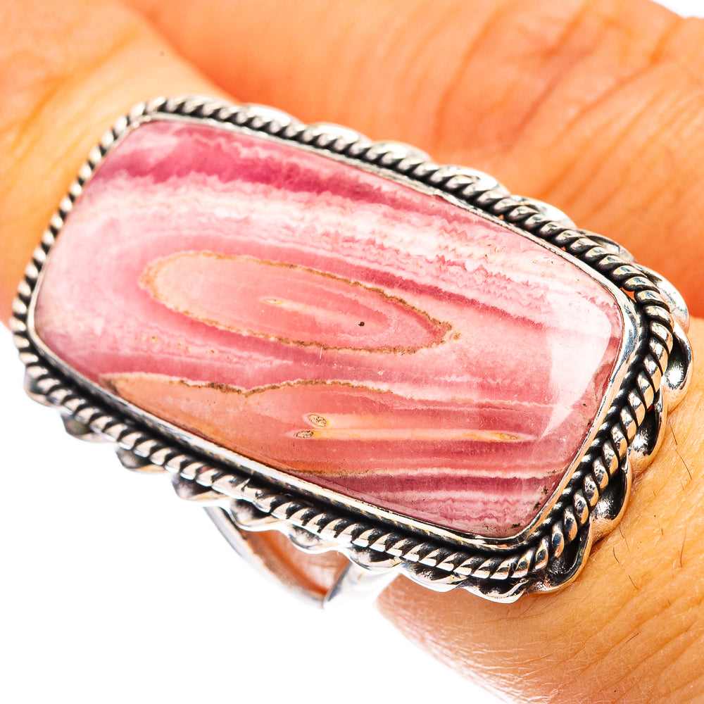 Large Rhodochrosite Ring Size 6.75 (925 Sterling Silver) R142906