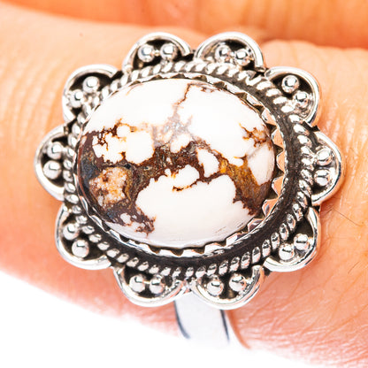 Wild Horse Jasper Ring Size 8 (925 Sterling Silver) R3949