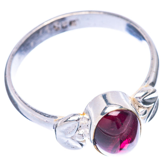 Garnet Ring Size 7 (925 Sterling Silver) R5576