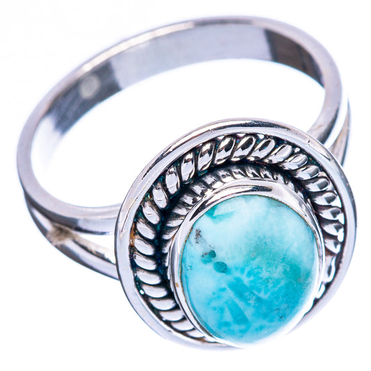 Larimar Ring Size 6 (925 Sterling Silver) R4498