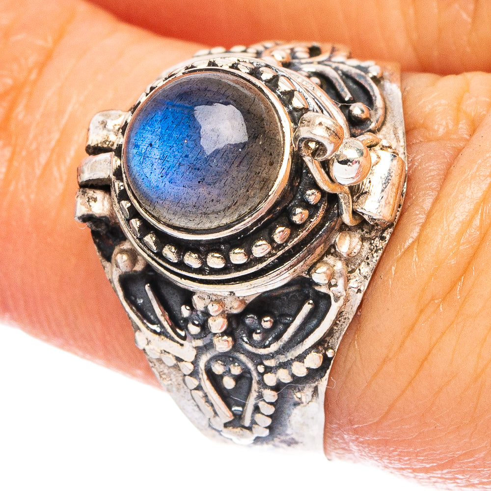 Labradorite Posion 925 Sterling Silver Ring Size 7 (925 Sterling Silver) R6343